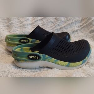 Crocs Literide Shoe Tie Dye Size 13 Kids Unisex Water Clog Mesh